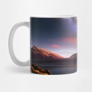 Hyperreal Sunrise Starscape Mug